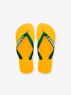 HAVAIANAS® Brasil Logo, para criança amarelo+pêssego 