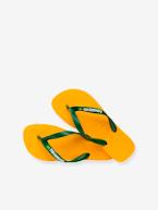 HAVAIANAS® Brasil Logo, para criança amarelo+pêssego 