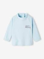 T-shirt de banho anti-UV, pequeno marujo, para menino azul-céu 