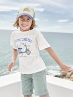 T-shirt com scooter, para menino branco 