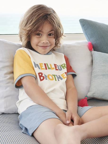 Pijama 'Meilleur Brother', para menino azul-céu 