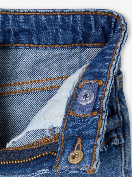 Jeans direitos, morfológicos, para menina, medida das ancas MÉDIA stone 