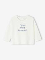 Camisola personalizável, em algodão biológico, para bebé azul+cru 