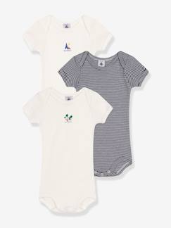 -Lote de 3 bodies de mangas curtas da PETIT BATEAU