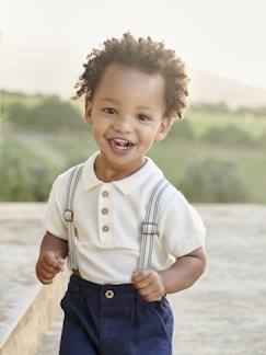 Bebé 0-36 meses-T-shirts-T-shirts-Polo em tricot, para bebé