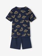 Lote de 2 pijamas dinossauro, para menino marinho 