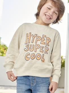 Menino 2-14 anos-Camisolas, casacos de malha, sweats-Sweat Basics com motivo gráfico, para menino