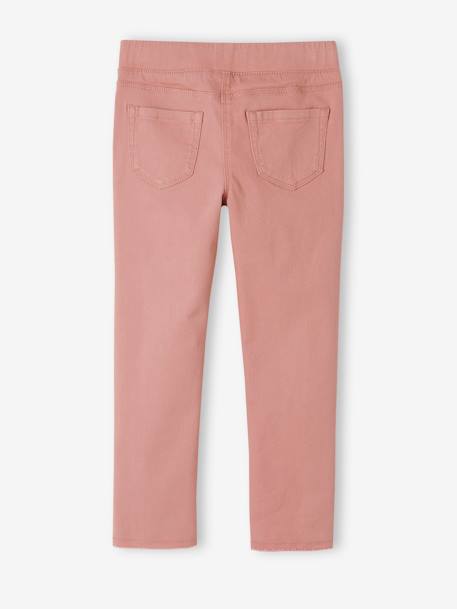 Treggings para menina alperce-rosado+amarelo-pálido+AZUL ESCURO LISO+azul-céu+caqui+malva+rosa-blush+VERDE ESCURO LISO COM MOTIVO 