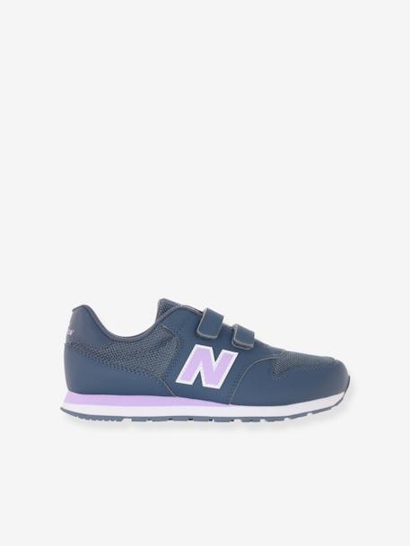 Sapatilhas com barras autoaderentes GV500CIL NEW BALANCE®, para criança azul-índigo 