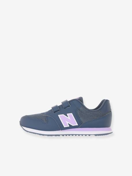 Sapatilhas com barras autoaderentes GV500CIL NEW BALANCE®, para criança azul-índigo 