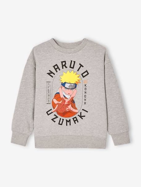 Sweat Naruto® Uzumaki, para criança cinza mesclado 