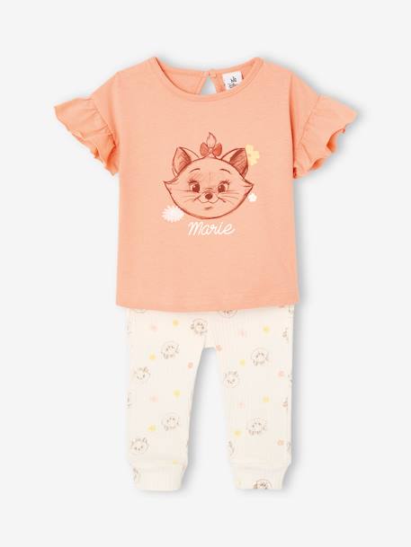 Conjunto de bebé t-shirt + leggings, Marie dos Aristogatos da Disney® alperce 