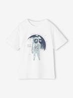 T-shirt astronauta, para menino cru 