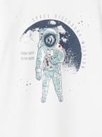 T-shirt astronauta, para menino cru 
