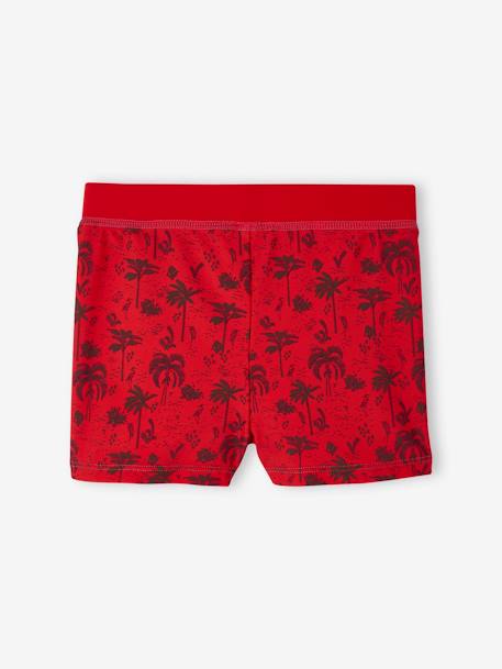 Lote de 2 calções de banho para menino vermelho estampado 