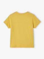 T-shirt colorblock de mangas curtas, para bebé amarelo+VERDE ESCURO LISO 
