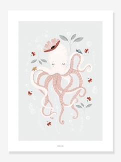 Têxtil-lar e Decoração-Póster Lady Octopus, da LILIPINSO