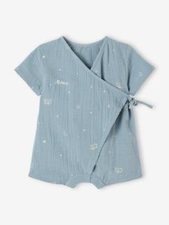 Personalizáveis-Bebé 0-36 meses-Pijama personalizável, em gaze de algodão, para bebé