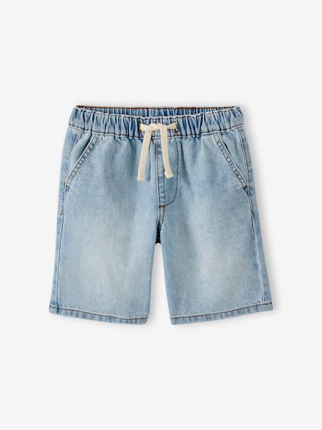 Bermudas de ganga, fáceis de vestir, para menino double stone+stone 