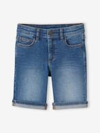 Bermudas em ganga Basics, para menino double stone+stone 