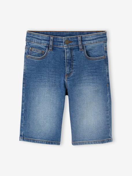 Bermudas em ganga Basics, para menino double stone+stone 