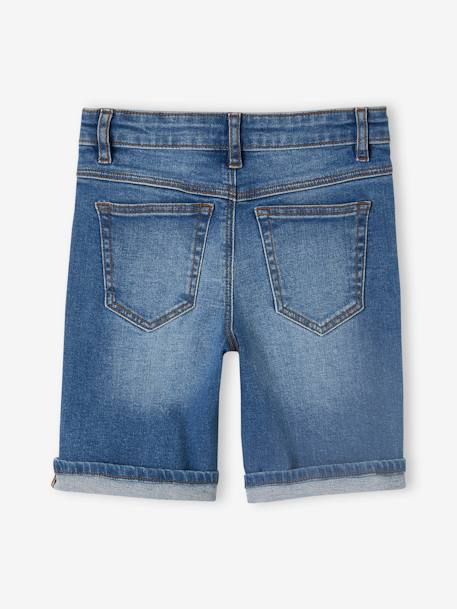 Bermudas em ganga Basics, para menino double stone+stone 