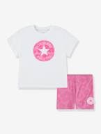 Conjunto calções e t-shirt, CONVERSE rosa 