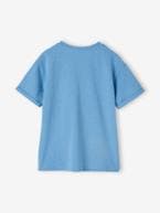T-shirt estilo tunisino, Basics, para menino azul-azure+cru 