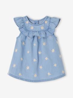 Bebé 0-36 meses-Vestidos, saias-Conjunto vestido + calções bloomer, para recém-nascido