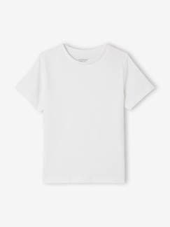 T-shirts-T-shirt lisa de mangas curtas, para menino