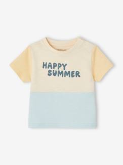 Toda a Seleção-Bebé 0-36 meses-T-shirts-T-shirt colorblock "Happy summer", para bebé