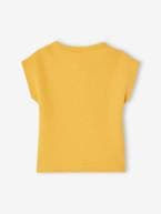 T-shirt estilo tunisino, aos favos, para bebé amarelo 