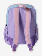 Mochila colorblock, estilo retro, para menina lilás 