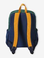 Mochila colorblock, estilo retro, para menino azul-tinta 