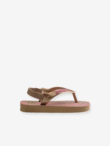 HAVAIANAS® Baby Mini me bege-dourado+rosa 