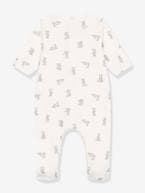 Pijama coelhos, para bebé, em tubique, da Petit Bateau branco 