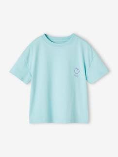 Menina 2-14 anos-T-shirts-T-shirts-T-shirt lisa Basics, mangas curtas, para menina