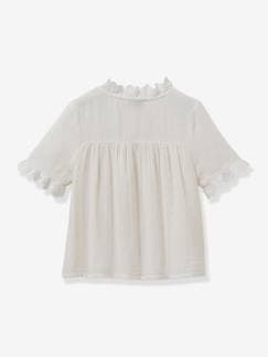 Menina 2-14 anos-Camisa da CYRILLUS, em gaze de algodão bio, para menina