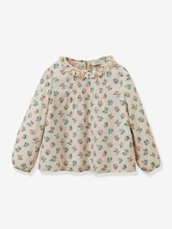 Menina 2-14 anos-Blusas, camisas-Blusa estampada, Suzy da CYRILLUS, para menina