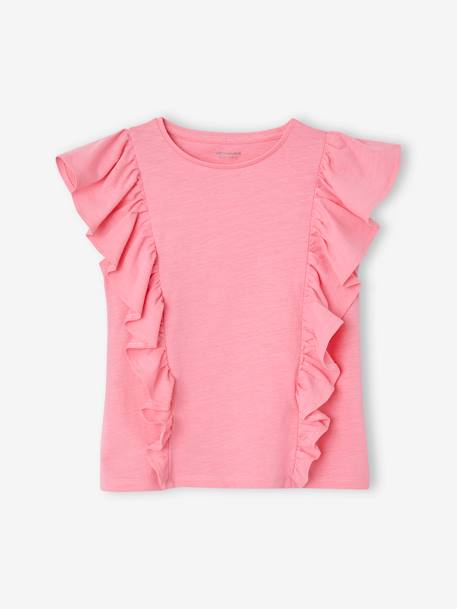 Conjunto t-shirt e calções, para menina rosa+rosa-pálido+verde-água 