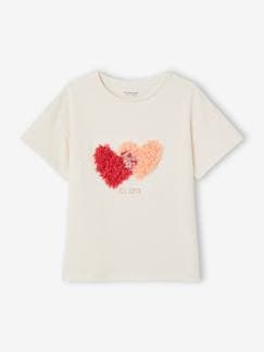T-shirts-T-shirt com detalhes em relevo e irisados, para menina
