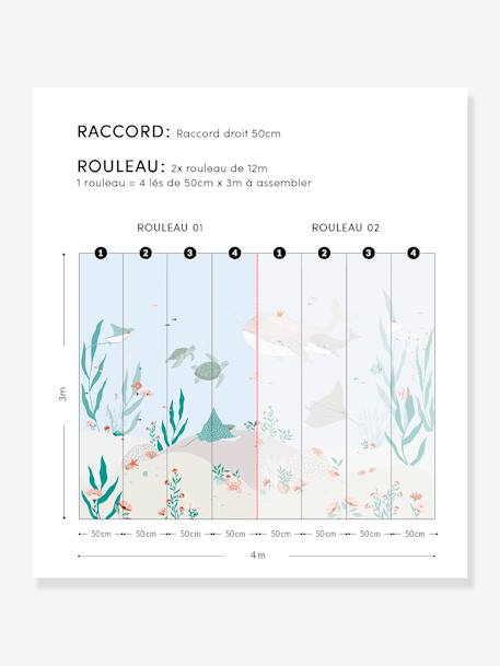 Papel de parede não tecido, DREAMY SEABED - LILIPINSO azul 