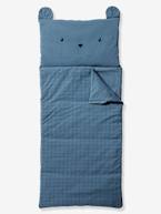 Saco-cama Urso, com algodão reciclado azul 