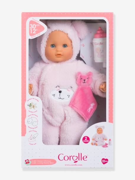 Boneca-bebé Câlin, ursinho do amor - COROLLE rosa 