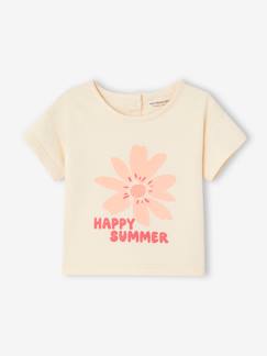 Toda a Seleção-Bebé 0-36 meses-T-shirts-T-shirt " Happy summer" de mangas curtas, para bebé