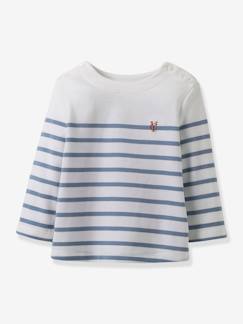 Bebé 0-36 meses-T-shirts-Camisola estilo marinheiro, da CYRILLUS, em algodão biológico, para bebé