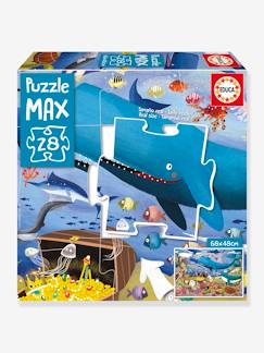 Brinquedos-Jogos educativos-Puzzle Max com 28 peças, Animais do Fundo do Mar - EDUCA