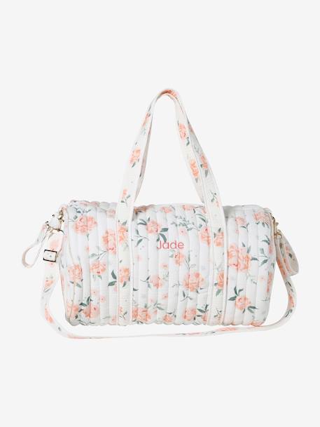 Saco muda-fraldas Baby Roll, em gaze de algodão BRANCO CLARO ESTAMPADO+BRANCO MEDIO ESTAMPADO 