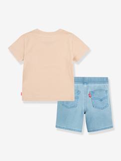 Bebé 0-36 meses-Calções-Conjunto de bebé T-shirt + calções LVB Solid Full Zip Hoodie Levi's®