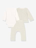 Conjunto de 3 peças, para bebé, da Petit Bateau risas verde 